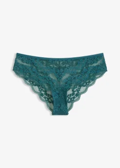 Slip brésilien à dentelle florale