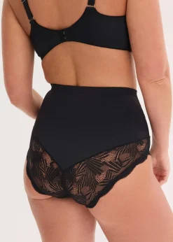 Slip sculptant avec dentelle, maintien modéré