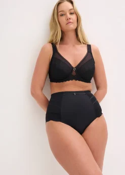 Slip sculptant avec dentelle, maintien modéré