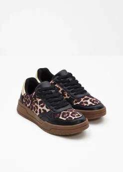Sneakers à détails animaliers