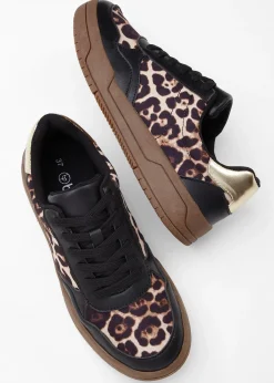 Sneakers à détails animaliers