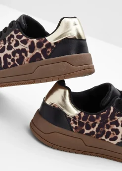 Sneakers à détails animaliers