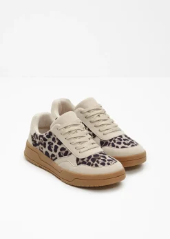 Sneakers à détails animaliers