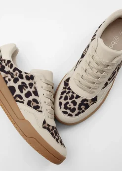 Sneakers à détails animaliers