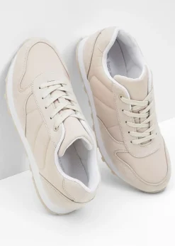 Sneakers à empiècement satin