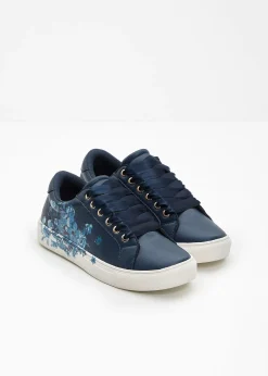 Sneakers à imprimé floral
