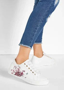 Sneakers à imprimé floral