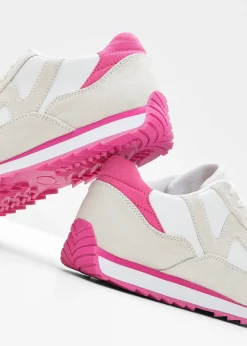 Sneakers à semelle crantée