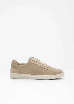 Sneakers en cuir velours
