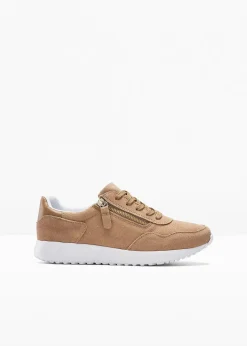 Sneakers en cuir velours