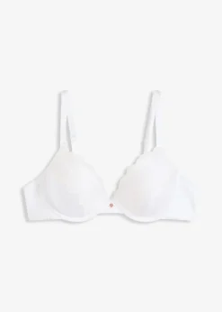 Soutien-gorge à coques satin et dentelle