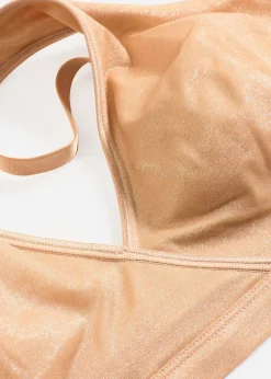 Soutien-gorge bralette en matière brillante