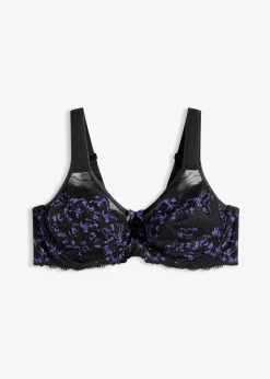 Soutien-gorge minimiseur à bretelles rembourrées et dentelle délicate