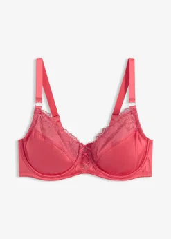 Soutien-gorge minimiseur à armatures avec broderies florales et brillantes