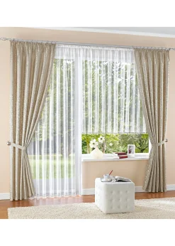 Store voilage avec bordure dentelle