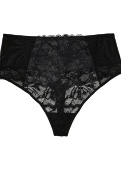 String taille haute en dentelle