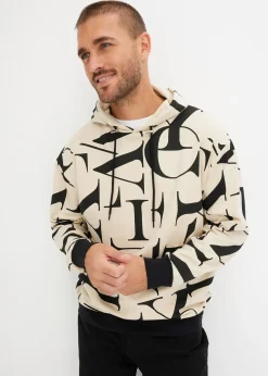 Sweat à capuche 100% coton, coupe loose