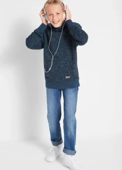 Sweat à capuche en coton mélangé