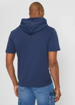 Sweat à capuche, manches courtes