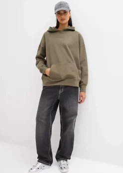 Sweat à capuche oversize 100% coton