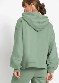 Sweat à capuche oversize en coton mélangé doux