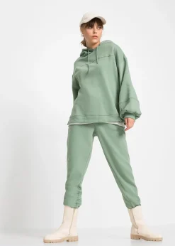 Sweat à capuche oversize en coton mélangé doux