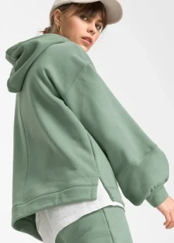 Sweat à capuche oversize en coton mélangé doux