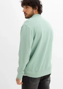 Sweat à col boutonné 100% coton