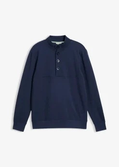 Sweat à col boutonné 100% coton