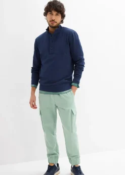 Sweat à col boutonné 100% coton