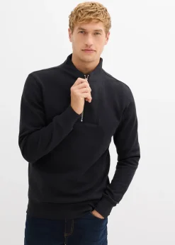Sweat à col zippé 100% coton