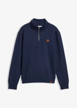 Sweat à col zippé 100% coton