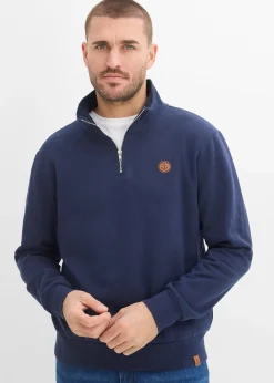 Sweat à col zippé 100% coton
