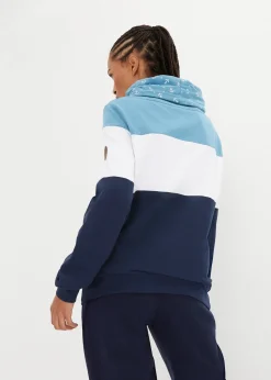 Sweat 100% coton à col imprimé