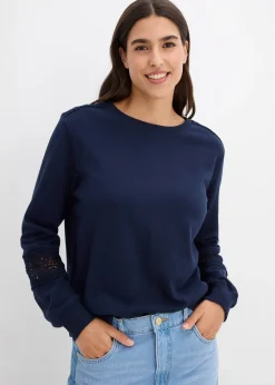 Sweat avec détails crochet