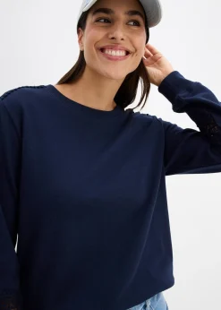 Sweat avec détails crochet