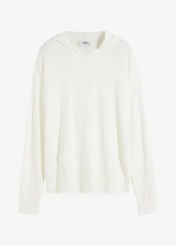 Sweat en maille à capuche et poche kangourou