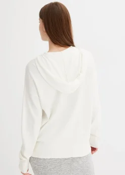 Sweat en maille à capuche et poche kangourou