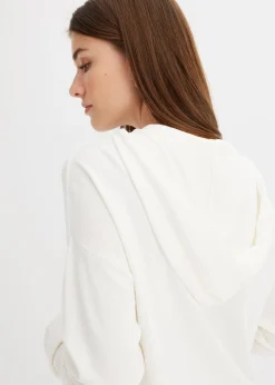 Sweat en maille à capuche et poche kangourou