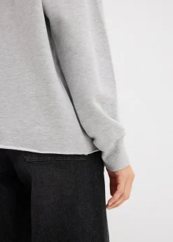 Sweat oversize à capuche et strass