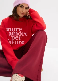Sweat oversize en coton mélangé