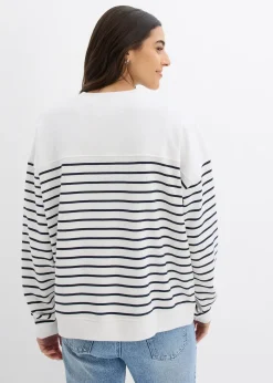 Sweat oversize en coton mélangé