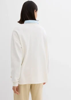 Sweat oversize en coton mélangé