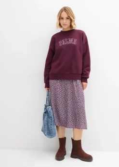 Sweat oversize en coton mélangé