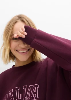 Sweat oversize en coton mélangé