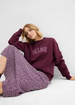 Sweat oversize en coton mélangé