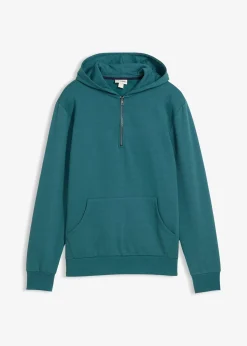 Sweat zippé à capuche 100% coton