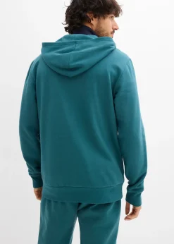 Sweat zippé à capuche 100% coton