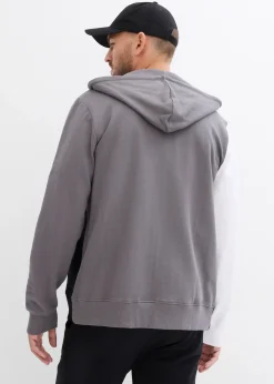 Sweat zippé à capuche 100% coton
