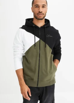 Sweat zippé à capuche 100% coton